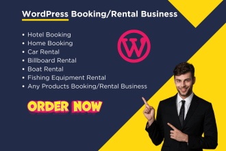 develop booking rental appointment website in 24 hours