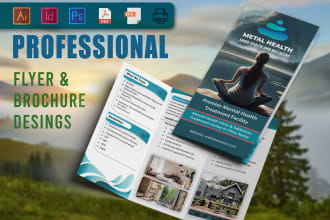 design medical healthcare clinic dental and cleaning flyer or brochure