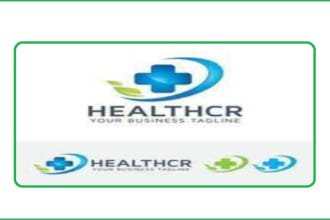make modern custom medical health fitness  logo design