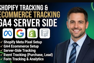 setup shopify tracking meta pixel google analytics ecommerce tracking ga4 server