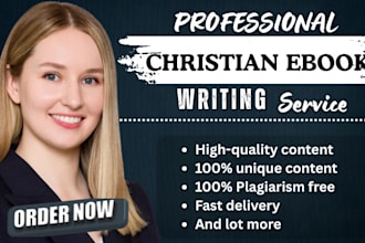 be your christian ebook ghostwriter, ebook writer, christian ebook, devotionals
