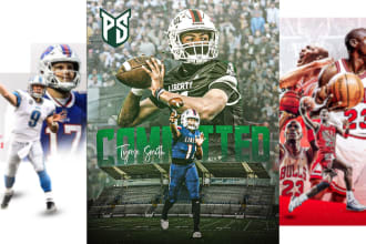 design american football and rugby flyer and poster