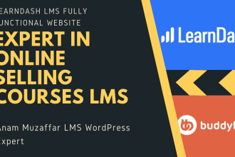 build online course website with learndash lms wordpress