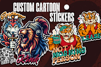 create custom cartoon stickers and sticker packs