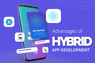 hybrid android IOS react native app from react native developer flutter app