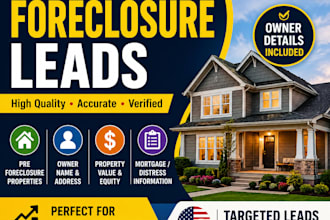 provide USA pre foreclosure leads with owner details