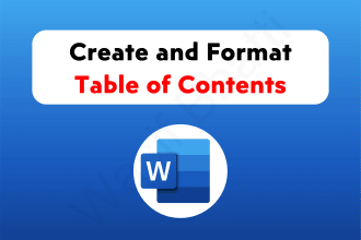 create and format clickable table of contents in microsoft ms word document