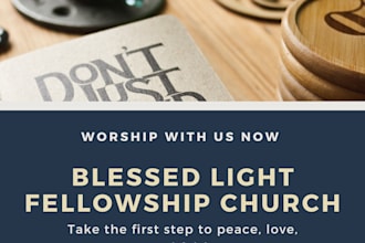 create an immaculate church flyer design, event, and poster card design