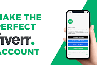 create your fiverr account and your gigs
