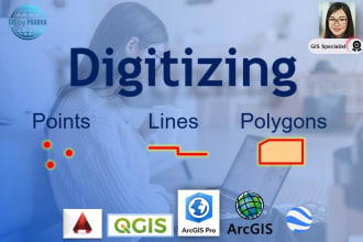 do digitizing using arcgis and qgis