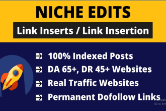 do niche edit services, link insertion services for SEO backlinks curated link