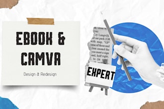 be design ebook layout, pdf redesign and workbook in 5 hours