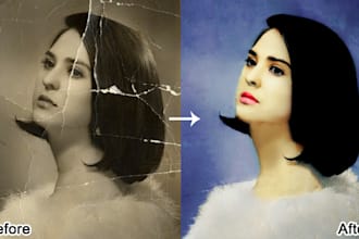 restore damaged photos, fix, and colorize