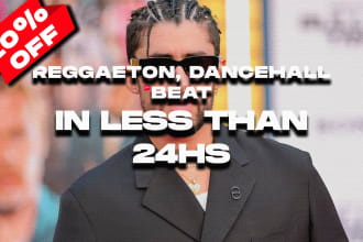 make you a custom beat of reggaeton, afrobeat in less than 24hs