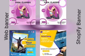build your web shopify social media banner and hero images