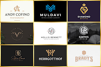 design luxury minimalist initial letters monogram and urban clothing brand logo