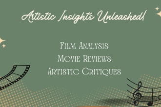 do essays on film analysis, movie reviews, music and critiques