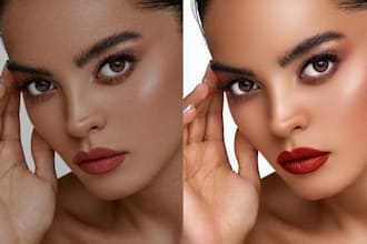 do portrait or business headshot retouch in photoshop