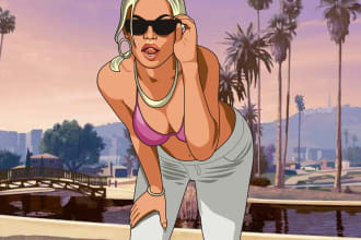 draw your photo like game or gta san andreas style