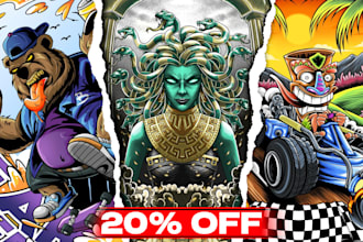 design t shirt streetwear cartoon illustration