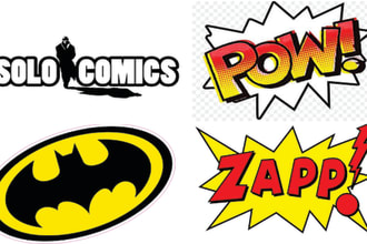 create comic book logo novels manga movie graphics children comic fantasy