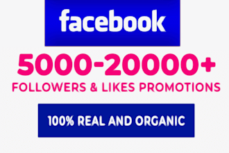 do 5000 plus facebook page followers and likes