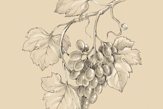 create digital pencil drawing for your projects