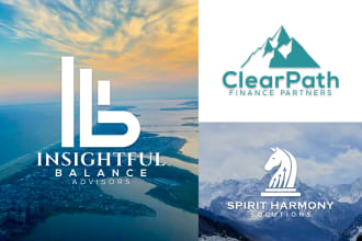 design financial,consulting and accounting business logo