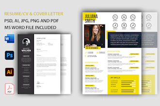 do professional resume cv and cover letter design