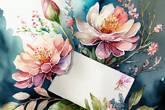 design and paint watercolor greeting christmas cards for you