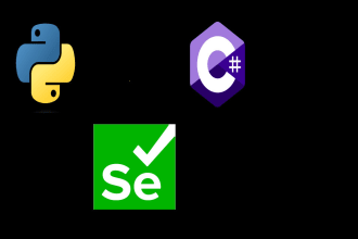 automate the website process using python or csharp with selenium