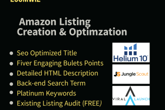 do SEO amazon product listing optimization, HTML description