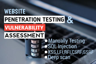 do penetration testing and vulnerability assessment of your website