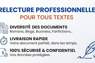 proofread, edit and rewrite your french documents