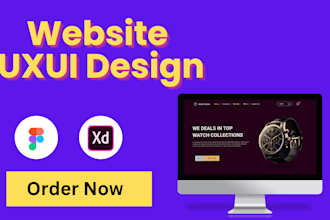 make responsive homepage design, figma prototype, minimalistic figma website