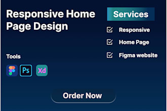 make responsive homepage design, figma prototype, minimalistic figma website