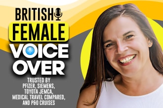 record your british female medical voice