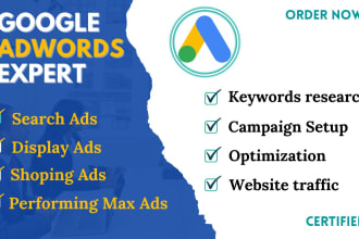 setup and manage high performing google ads campaigns
