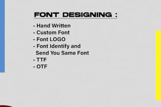 create custom fonts for you to use in your work