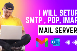 configure SMTP, pop, and imap mail servers