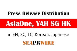 do asia top media press releae distribution like yah sg, asiaone, cnet,excite