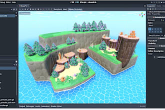 develop a multiplayer or single player 2d 3d game godot game, gdscript