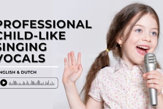 sing with a captivating child voice