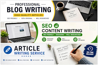 write high quality articles and blog content