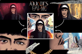 design a professional and eye catching spotify album cover