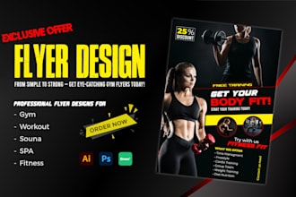 design promotional flyer for your business and event