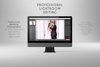 edit your wedding and event raw photos in lightroom