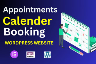 create appointment booking calendar system website