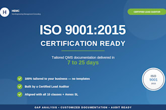 design and implement your iso 9001 2015 qms for certification
