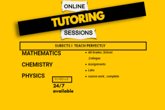 be your math physics and chemistry online tutor assignment